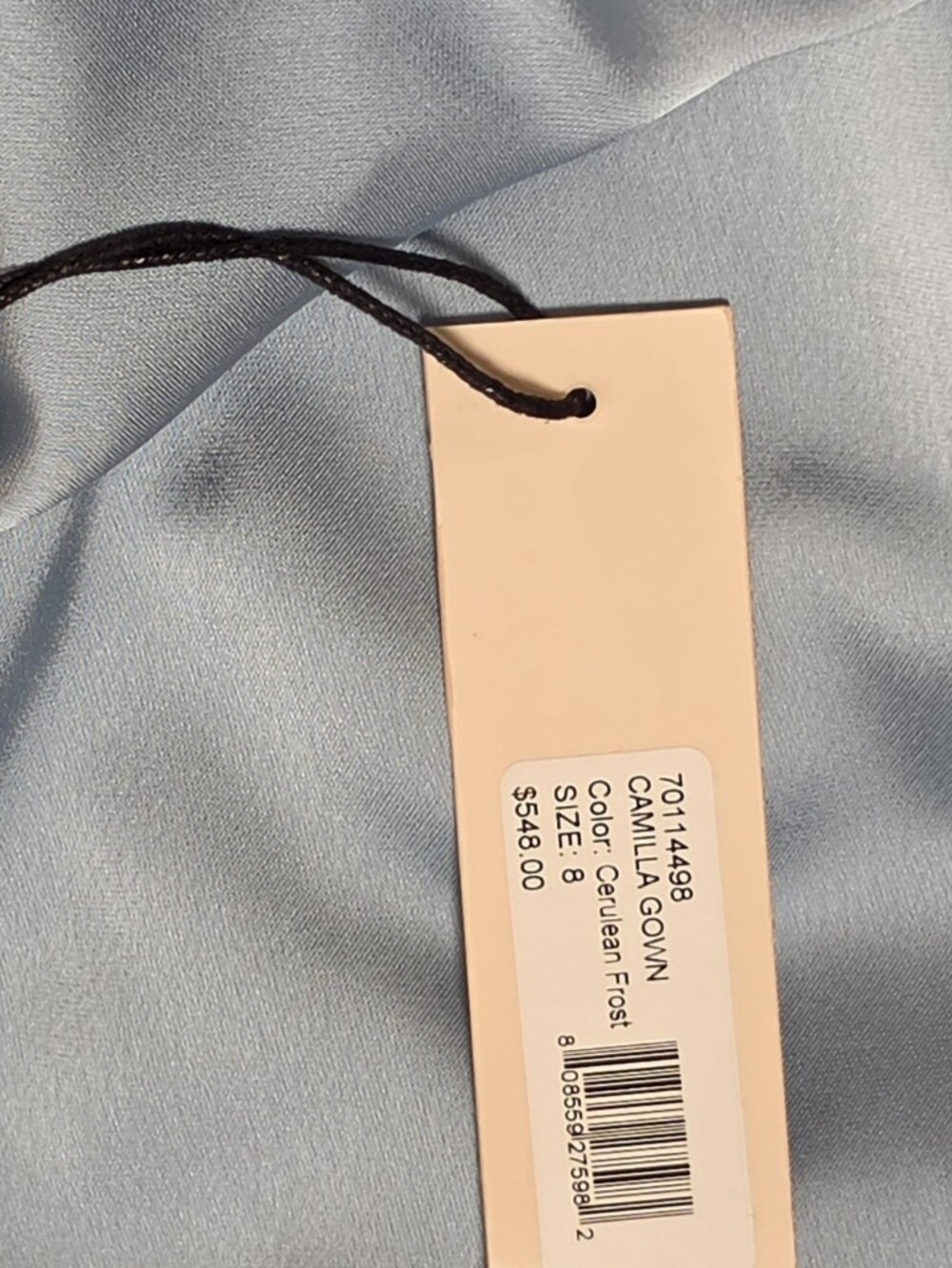 NWT $548 ET OCHS Camilla Gown in Cerulean Frost Size 8 - Picture 8 of 8